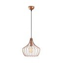 Rézszínű függőlámpa fém búrával ø 27 cm Mezopotamya – Opviq lights