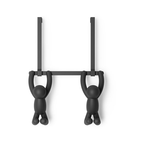 Fekete műanyag ajtófogas 22 cm Buddy – Umbra-image-3
