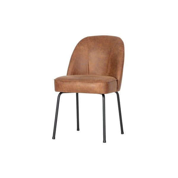 Konyakbarna bőr étkezőszék szett 2 db-os Vogue – WOOOD-image-3