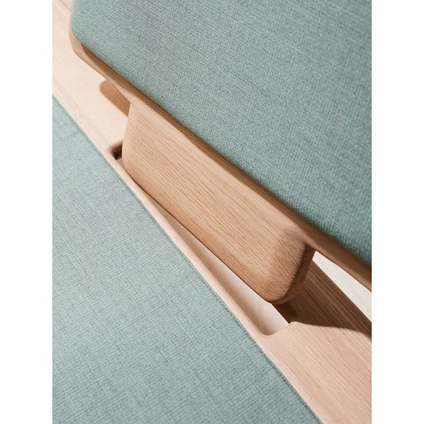 Világoszöld-natúr színű gyapjú pad Elba - Hammel Furniture-image-2