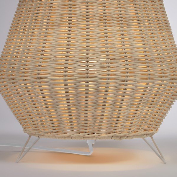 Natúr színű rattan asztali lámpa rattan búrával (magasság 30 cm) Kamaria – Kave Home-image-3