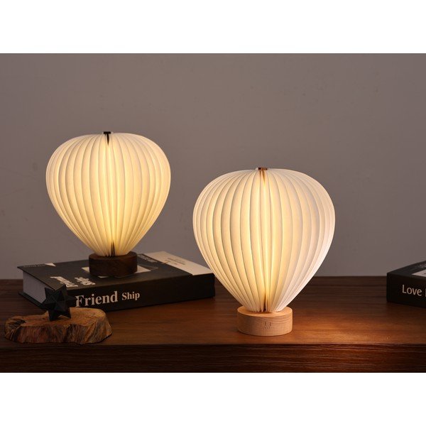 Fehér LED dimmelhető asztali lámpa papír búrával (magasság 20 cm) Aeris – Gingko-image-2