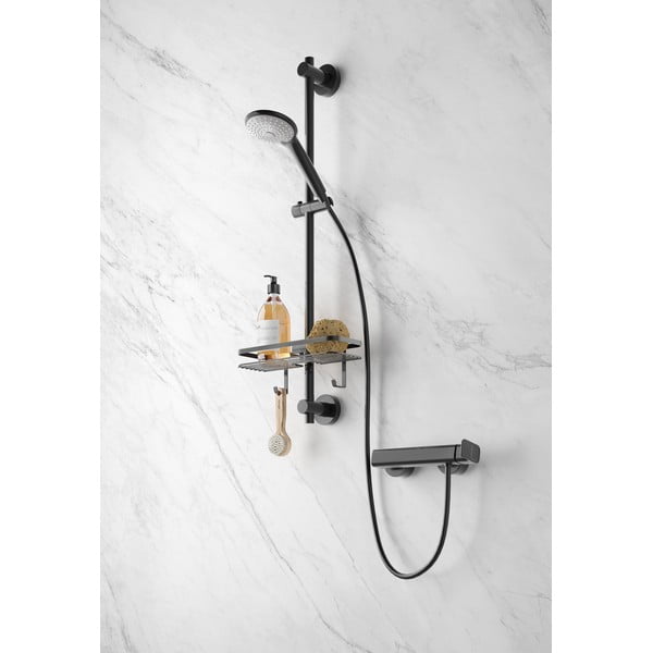 Origin fekete fürdőszobai polc - Metaltex-image-4