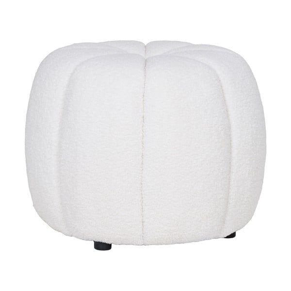 Fehér buklé puff Paisley – House Nordic-image-1