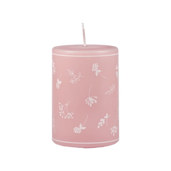 Fleur rózsaszín gyertya, égési idő 30 óra - Unipar