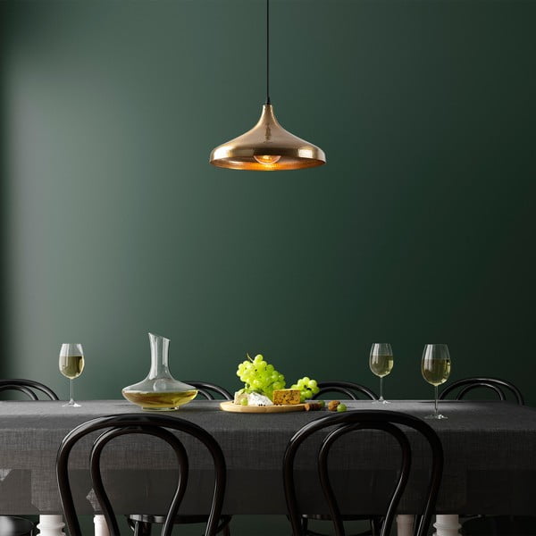 Bronzszínű függőlámpa fém búrával ø 36 cm Tattoo – Opviq lights-image-1