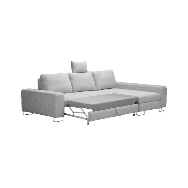 Alpha világos szürke jobb oldali kinyitható sarokkanapé - Windsor & Co Sofas-image-2