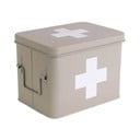 Medicine bézs fém gyógyszeres doboz, szélesség 21,5 cm - PT LIVING