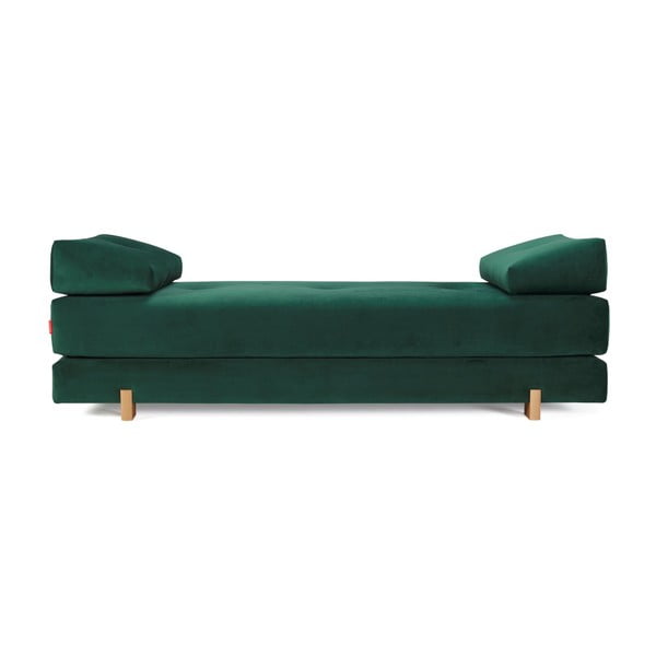 Sigmund Velvet Forest Green sötétzöld kinyitható kanapé - Innovation