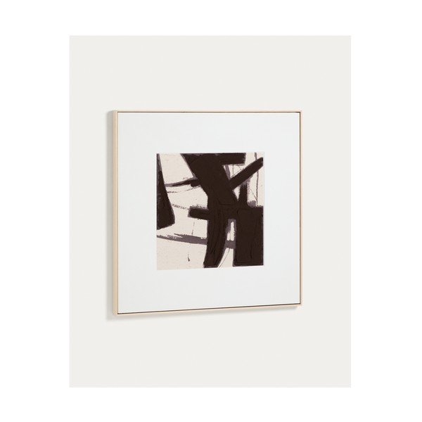 Kézzel festett keretezett-vászon kép 100x100 cm Arilan – Kave Home