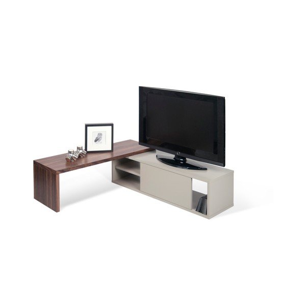 Move szürke variálható TV-állvány diófa furnérral - TemaHome-image-2