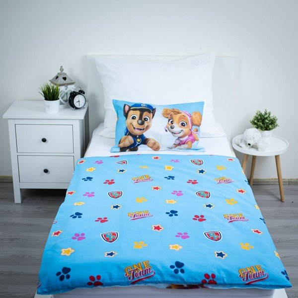 Pamut gyerek ágyneműhuzat babaágyhoz 100x135 cm Paw Patrol – Jerry Fabrics-image-3
