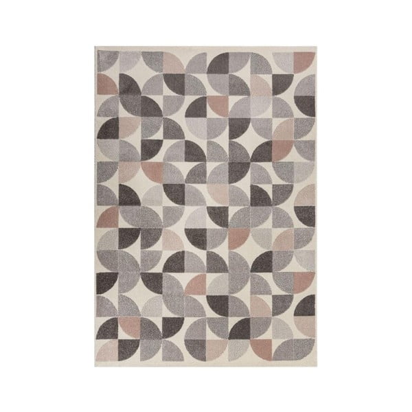 Alcazar szürke-rózsaszín szőnyeg, 160 x 230 cm - Flair Rugs