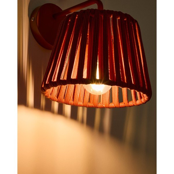 Napelemes LED fali kültéri lámpa (magasság 23 cm) Aldet – Kave Home-image-2