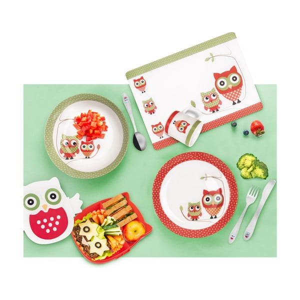 Piros-fehér gyerek termosz 480 ml Sova – Orion-image-4