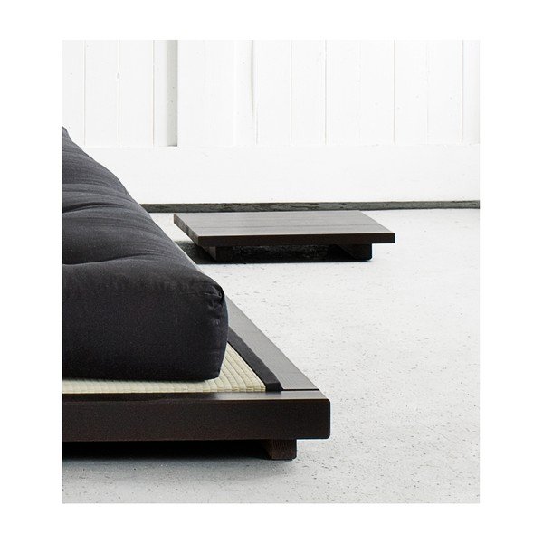 Dock Black 2 db fekete éjjeliszekrény borovi fenyőfából - Karup Design-image-1