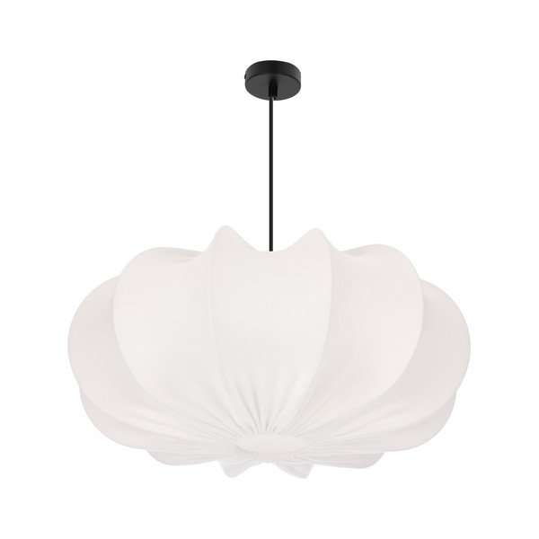 Fehér függőlámpa textil búrával ø 52 cm Cafee – Candellux Lighting-image-2