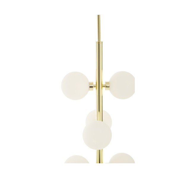 Fehér-aranyszínű fém függőlámpa üveg búrával ø 27 cm Trieste – Premier Housewares-image-4