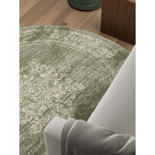 Zöld kerek szőnyeg ø 120 cm Gloria Lydia – Hanse Home-image-2