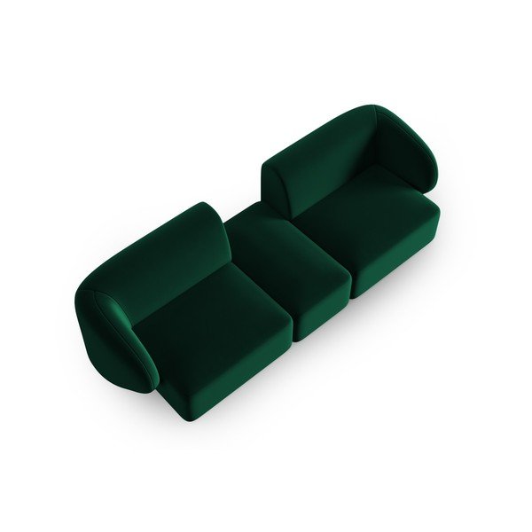 Zöld bársony kanapé 246 cm Paolo – Milo Casa