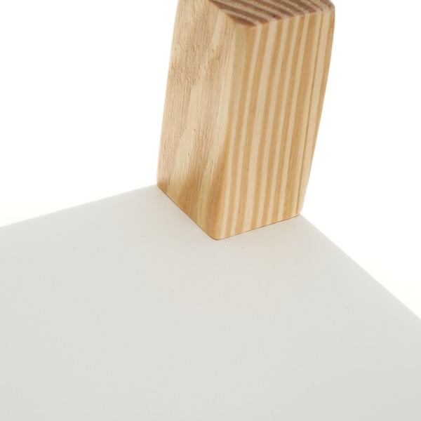 Fehér gyerek könyvespolc tolóajtóval 70x77 cm – Casa Selección-image-1