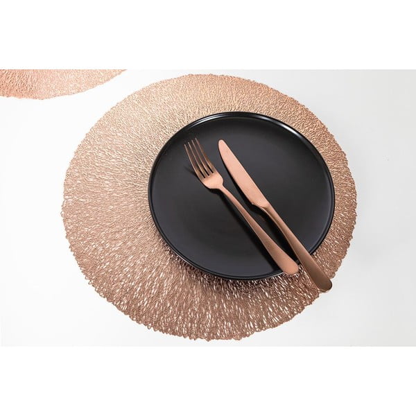 Rózsa-arany tányéralátét, ⌀ 38 cm - Tiseco Home Studio-image-1