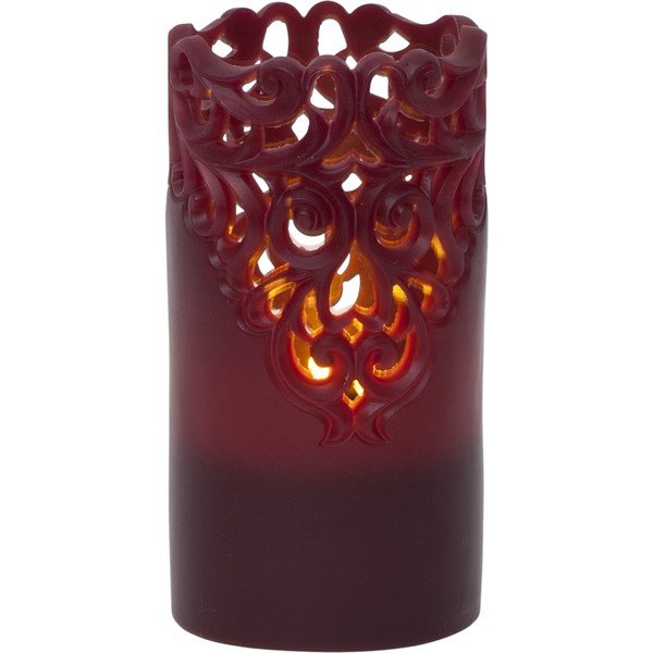 Clary piros LED viaszgyertya, magasság 15 cm - Star Trading-image-2