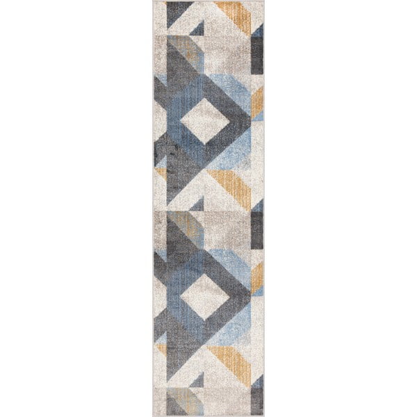 Világosszürke futószőnyeg 80x300 cm Soft Halleby – FD