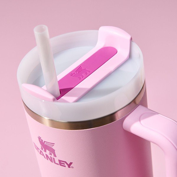 Rózsaszín rozsdamentes acél termosz szívószállal 1,18 l Quencher H2.0 FlowState Tumbler Cherry Blossom – Stanley-image-3