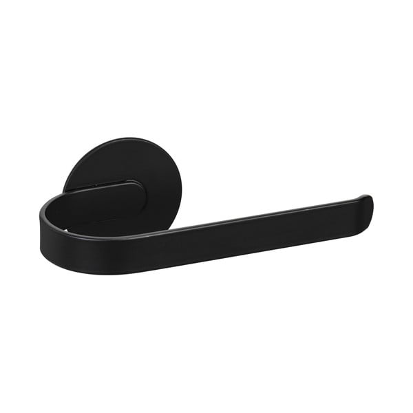 Matt fekete öntapadós fém WC-papír tartó Bivio – Wenko-image-2