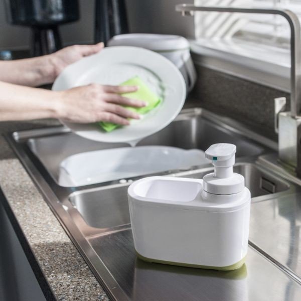 Fehér-zöld szappanadagoló - Addis-image-3