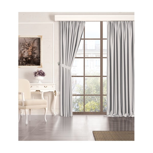 Szürke sötétítő függöny nem teljes sötétítéssel 260x100 cm - Mila Home-image-2