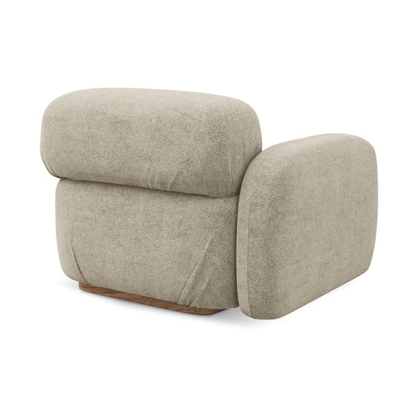 Bézs buklé kanapé modul (bal oldali) Ailani – Makamii-image-3