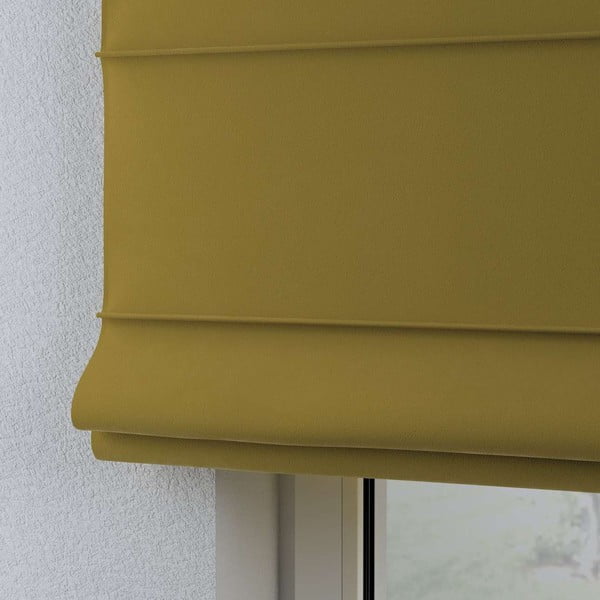 Sárga római roló 170x160 cm Posh Velvet - Yellow Tipi-image-4