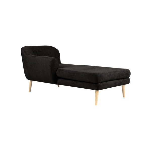 Sardaigne fekete fekvőfotel - Mazzini Sofas-image-2