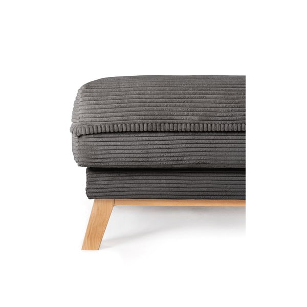 Szürke kordbársony lábtartó Tori – Bonami Selection-image-3