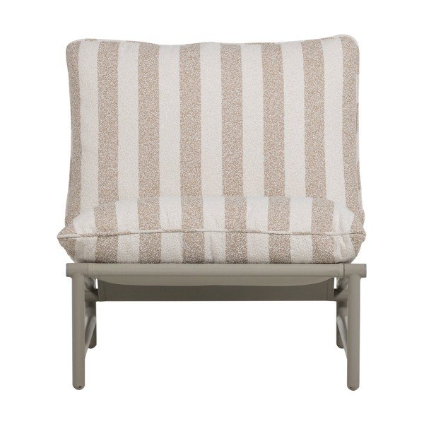 Bézs fém-párnázott kerti fotel Elvo – WOOOD-image-2