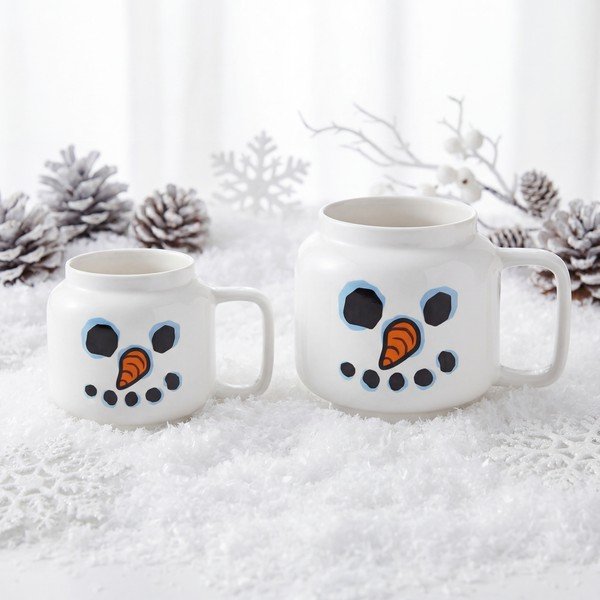 Fehér kerámia gyerek bögre lattéhoz 255 ml Snowman – LEGO®-image-3