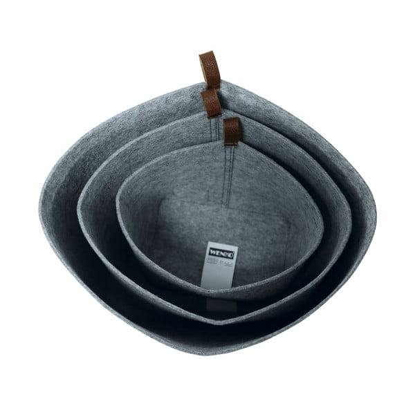 Felt szürke textil rendszerező, 30 x 18 cm - Wenko-image-4