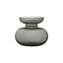 Világosszürke kézzel készített üveg váza (magasság 9 cm) Inu – Zone