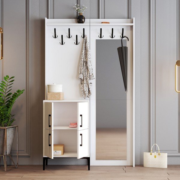 Fehér előszoba bútor Berlin – Kalune Design-image-3