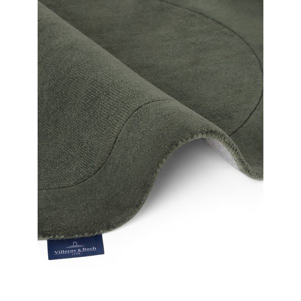 Sötétzöld kézi szövésű gyapjúkeverék kerek szőnyeg ø 150 cm Kivi – Villeroy&Boch-image-4