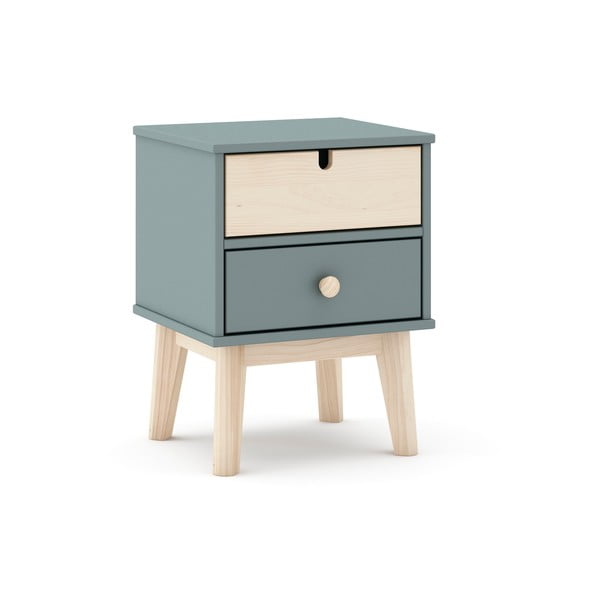 Szürkészöld gyerek éjjeliszekrény Estefania – Marckeric-image-3