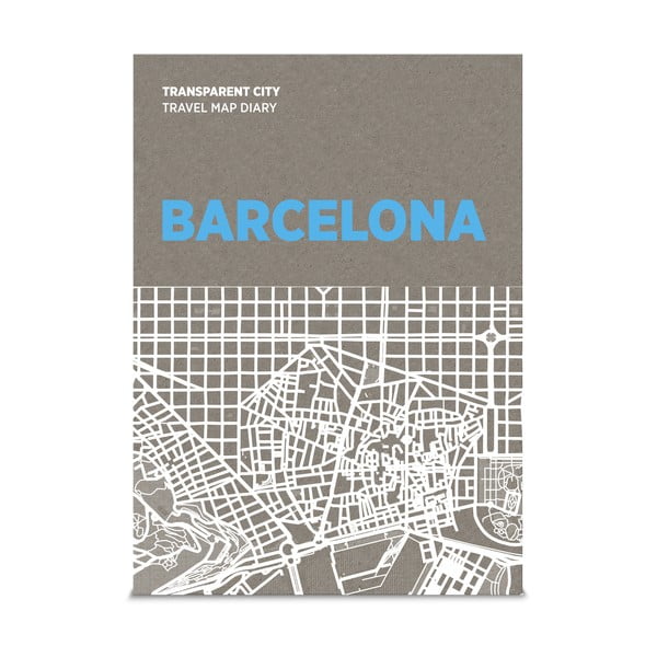 Transparent City Barcelona írható térkép - Palomar