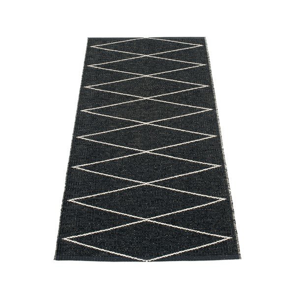 Fekete kültéri-beltéri futószőnyeg 70x160 cm Max Black – Pappelina