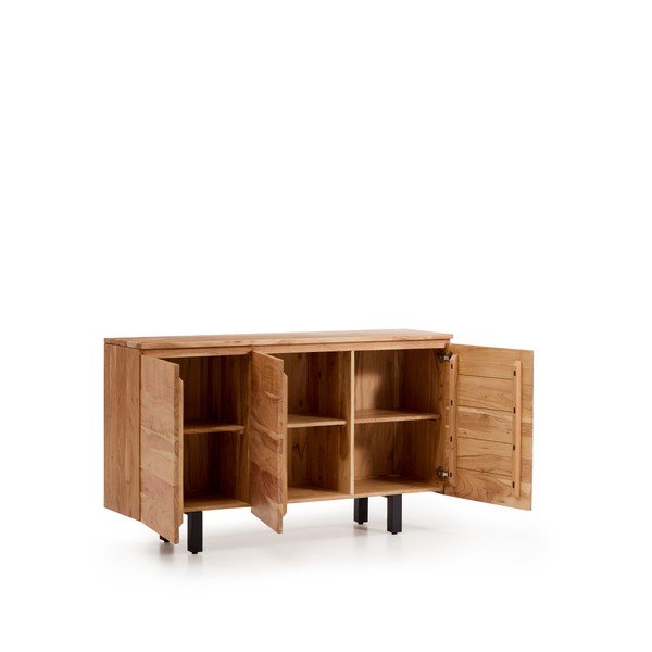 Natúr színű akácfa komód 150x88x40 cm Uxue – Kave Home-image-3