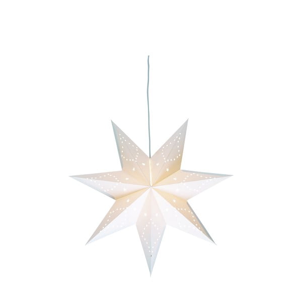 Fehér fénydekoráció karácsonyi mintával ø 75 cm Saturnus – Markslöjd