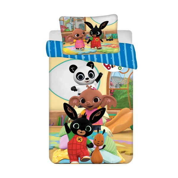 Pamut gyerek ágyneműhuzat babaágyhoz 100x135 cm Bing Bunny "Tower" – Jerry Fabrics