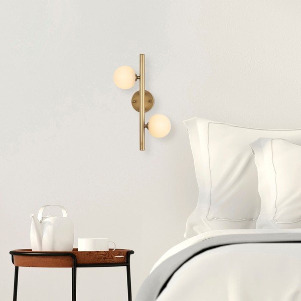 Aranyszínű fali lámpa Domino – Opviq lights-image-1
