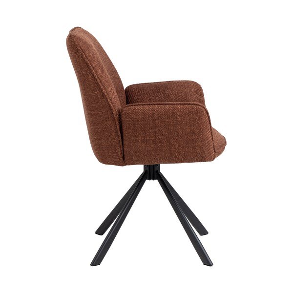 Téglavörös kárpitozott karfás étkezőfotel szett 2 db-os Glenda – Actona-image-3